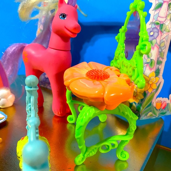 MY LITTLE PONY G2 VTG 1997 MAGIC MOTION FRIENDS SUNDANCE w/RAINBOW-VANITY-FENCE - Picture 7 of 14